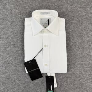 Toddler Boy's Collared Button Down Dress Shirt White Size Toddler 2 Non-Iron New